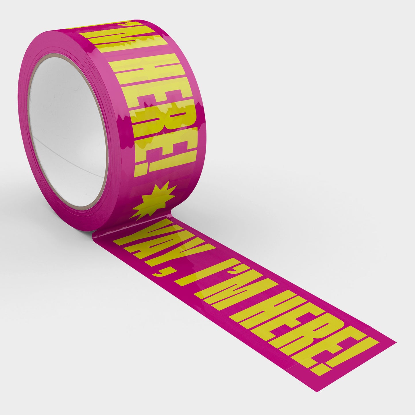 Yay, I'm Here! Shipping Tape - Pink/Yellow