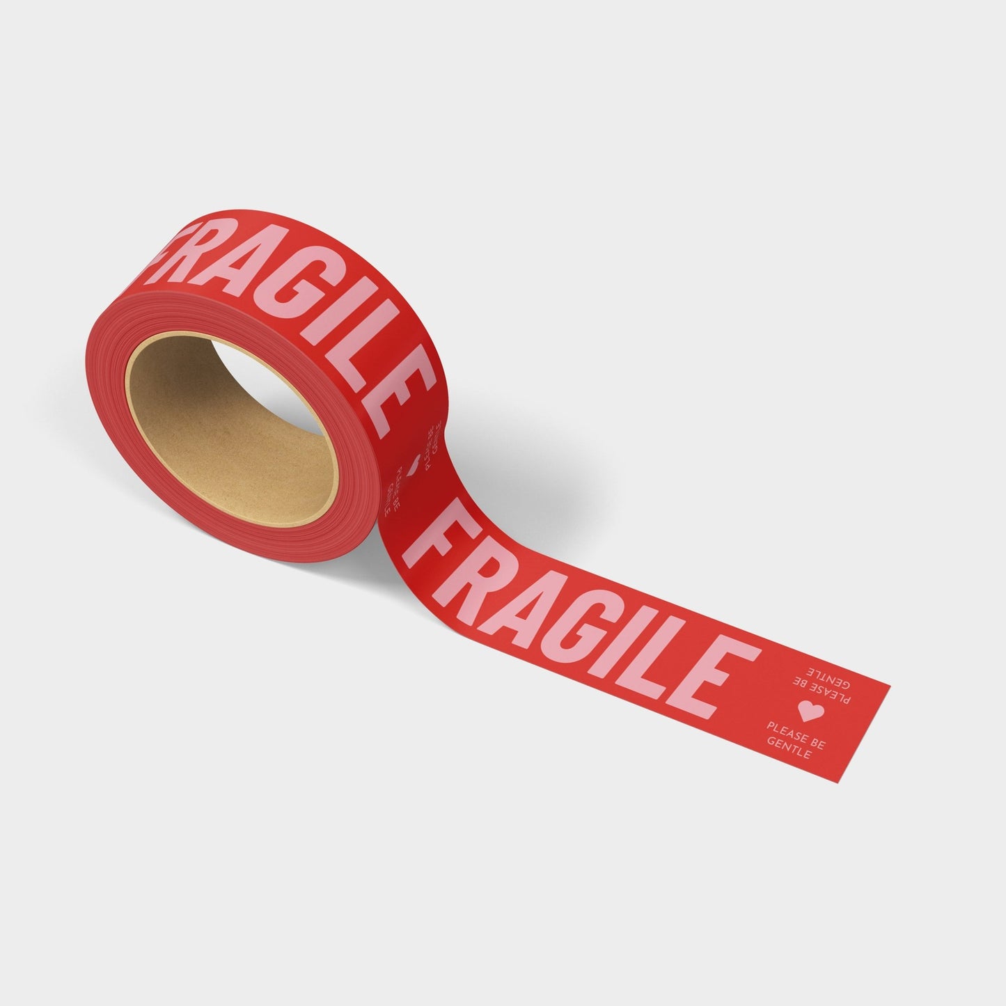 Fragile Shipping Tape - Red/Pink - shippytape