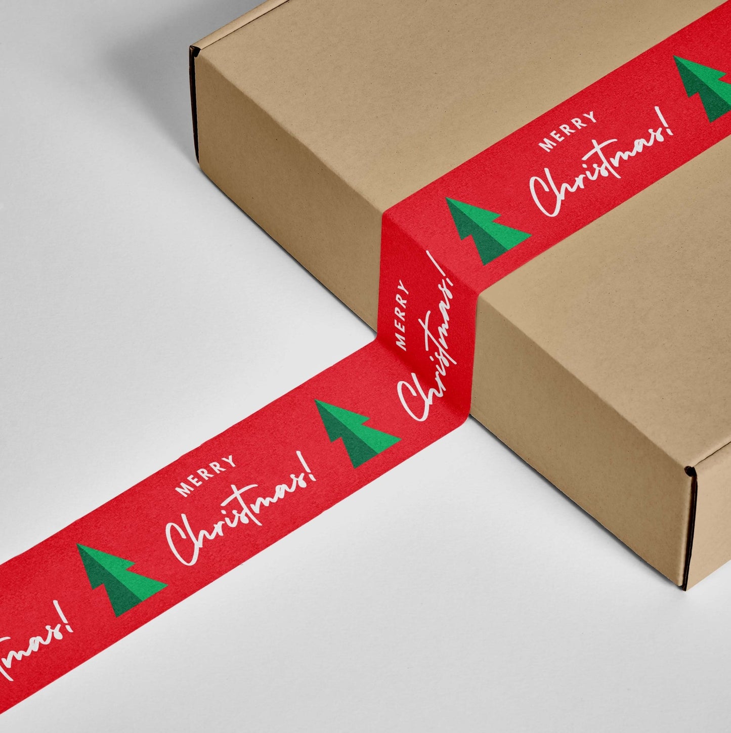 Merry Christmas Tree Shipping Tape - shippytape