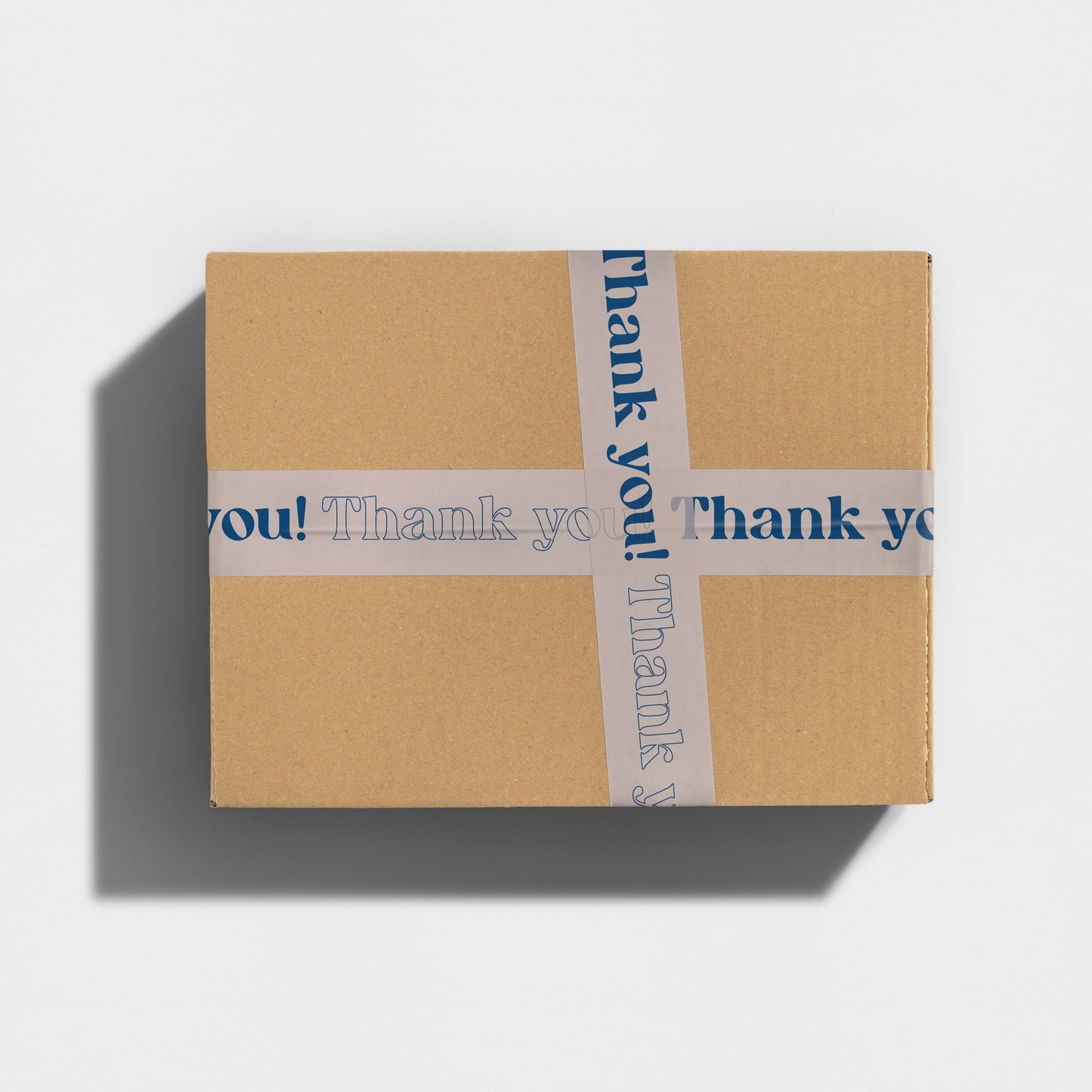 Thank You! Packing and Shipping Tape - Cream/Blue - shippytape