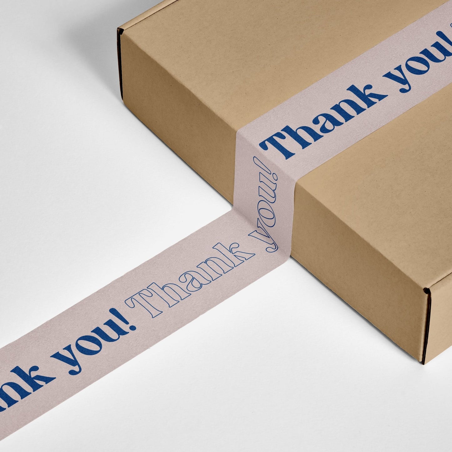 Thank You! Packing and Shipping Tape - Cream/Blue - shippytape