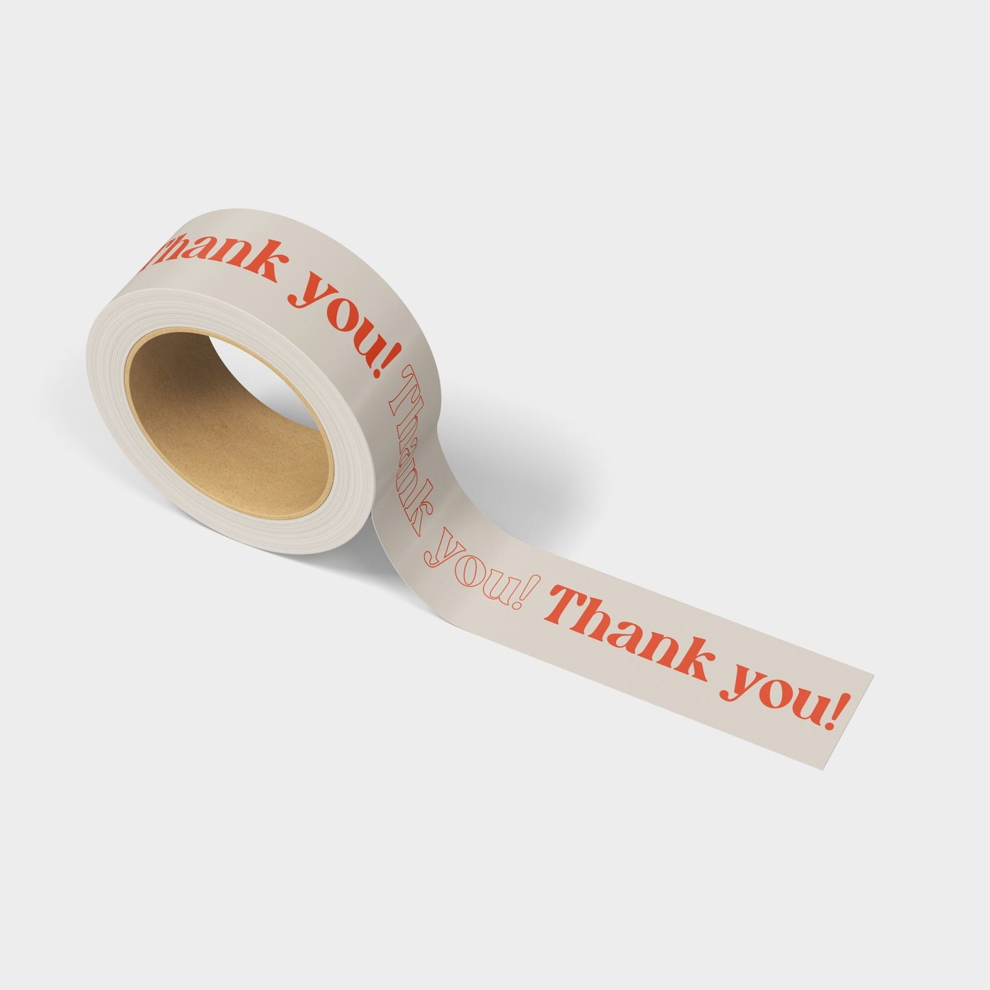 Thank You! Shipping Tape - Cream/Orange - shippytape